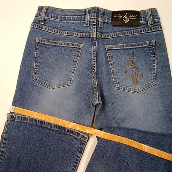 Vintage 90s Y2K  Baby Phat Jeans Size 5 - Picture 9 of 16